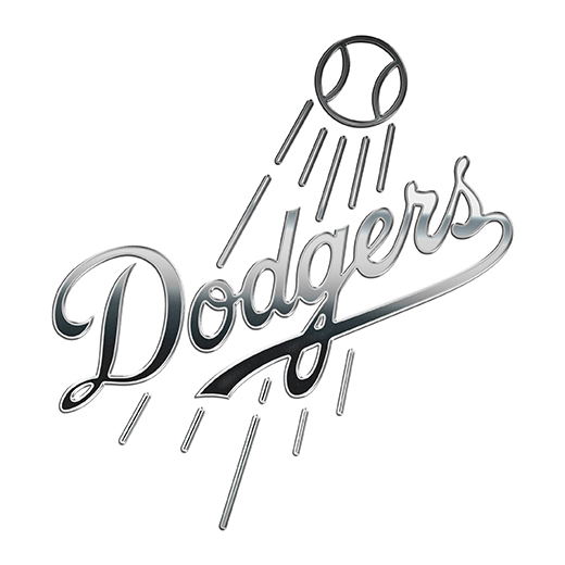 Los Angeles Dodgers Silver Logo iron on paper